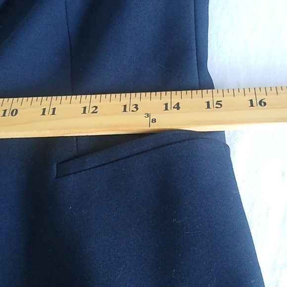 Zara Basic Womens Navy Blue Blazer size Small Single Button like new - Picture 14 of 14